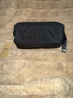 NWT BEIS Black Travel Toiletry Bag